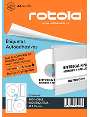 ETIQUETA ROTOLA A41/CD X10